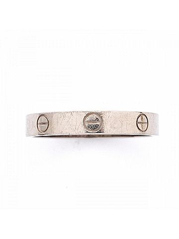 Cartier Cartier Mini Love Ring, 18K White Gold, Men's (view 2)