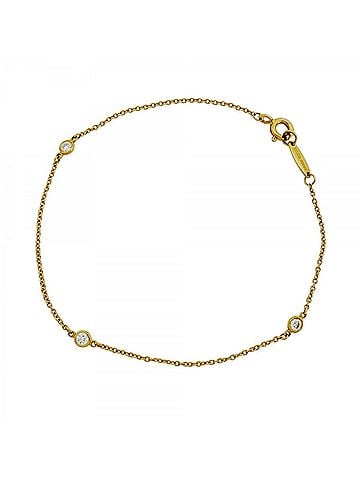 Tiffany & Co. Tiffany & Co. By the Yard Bracelet, 3PD (3 Diamonds), 18K Yellow Gold, Women's (view 1)