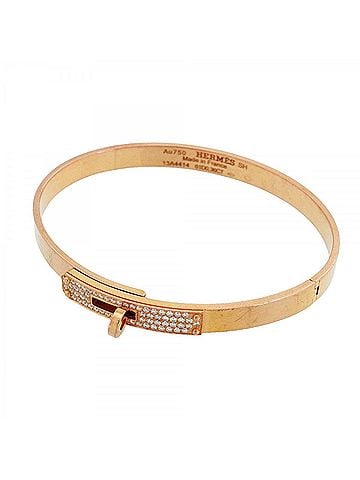 Hermès Hermes Kelly PM Bangle, 18KPG Pink Gold, 0.36ct Diamond, Women's (view 1)