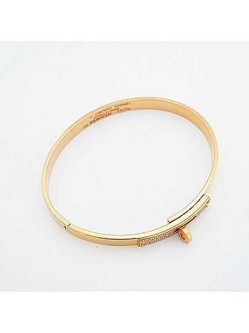 Hermès Hermes Kelly PM Bangle, 18KPG Pink Gold, 0.36ct Diamond, Women's (view 2)