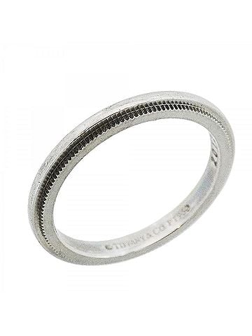 Tiffany & Co. Tiffany & Co. ring, milgrain design, Pt950 platinum, women's. (view 1)