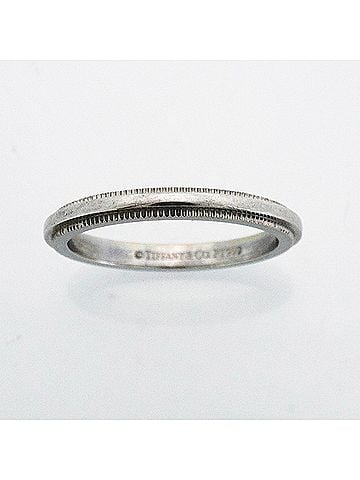 Tiffany & Co. Tiffany & Co. ring, milgrain design, Pt950 platinum, women's. (view 2)