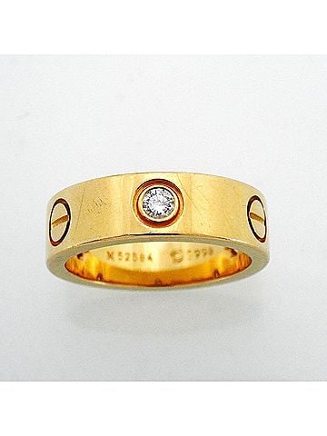 Cartier Cartier Love Ring, 3PD, 18K Yellow Gold, Diamonds, Ladies' Ring (view 2)