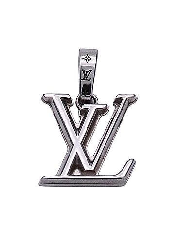 Louis Vuitton Louis Vuitton LOUIS VUITTON Pendant Top for Women and Men - Brand Metal Charm LV Dimension Silver M02747 (view 2)