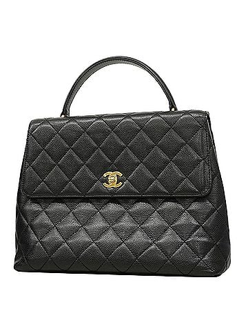 Chanel Chanel Matelassé handbag, caviar leather, black, women's, OP004830 (view 1)