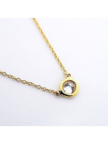 Tiffany & Co. Tiffany & Co. By the Yard Necklace, 1PD (18K Yellow Gold) Diamond, Women's (view 2)