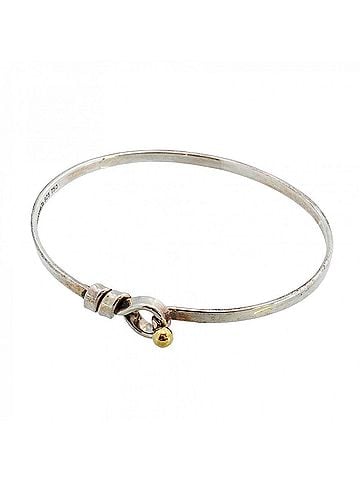 Tiffany & Co. Tiffany & Co. Hook Eye Bangle, 18K Yellow Gold (KYG), Sterling Silver 925, for Men and Women (view 1)