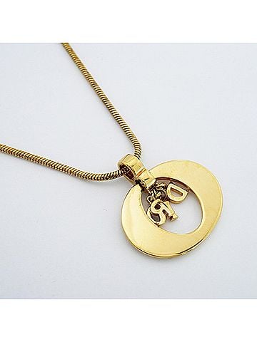Christian Dior Christian Dior Necklace, GP Plated Gold, Women's (view 2)