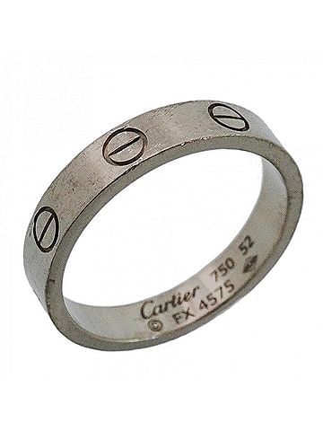 Cartier Cartier Mini Love Ring, 18K White Gold, Ladies' (view 1)