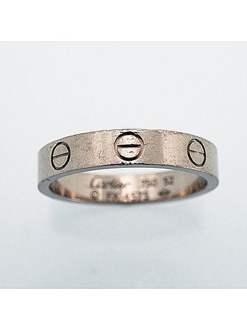 Cartier Cartier Mini Love Ring, 18K White Gold, Ladies' (view 2)