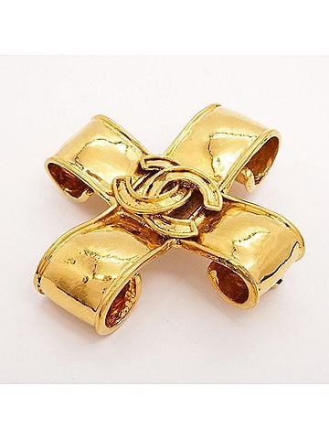 Chanel Chanel Brooch, Coco Mark, GP Plated Gold, Women's (view 2)