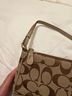 Coach Print Brown Gold Leather Shoulder Bag One size - photo 4