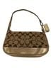 Coach Print Brown Gold Leather Shoulder Bag One size - photo 2