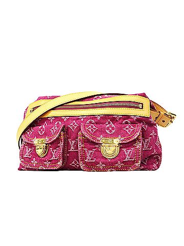 Louis Vuitton Louis Vuitton Monogram Denim Baggy PM Shoulder Bag M95212 Fuchsia Women's P3019152 (view 1)
