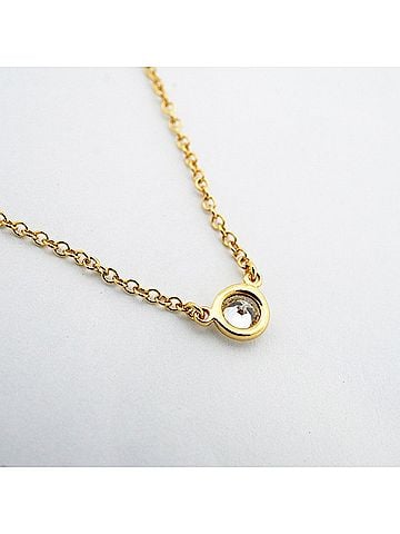 Tiffany & Co. Tiffany & Co. By the Yard Necklace, 1PD (18K Yellow Gold) Diamond, Ladies' P3019088 (view 2)