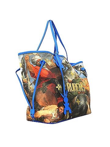 Louis Vuitton Louis Vuitton Masters Collection Neverfull MM Tote Bag M43317 Blue Multicolor Women's P3018887 (view 2)