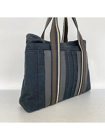 Hermès Hermes Troca Horizontal MM Canvas Tote Bag, Black, Men's/Women's, P3014163 (view 2)