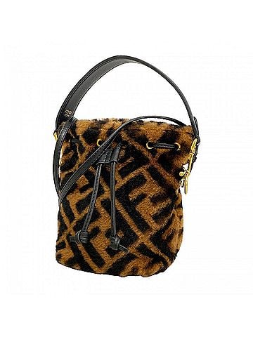 Fendi Fendi Zucca Montresor Fur Handbag, Brown & Black, 2-way Bag for Women, P3012000 (view 1)
