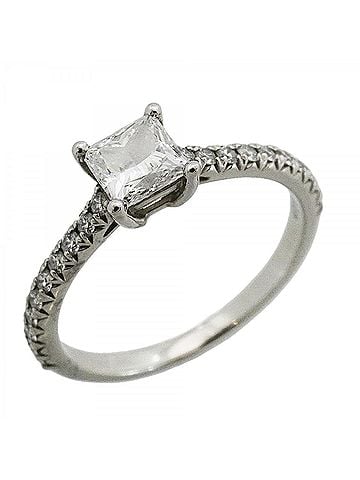 Tiffany & Co. Tiffany & Co. Novo Square Cut Ring, Pt950 Platinum, 0.50ct Diamond (Women's), P2984554 (view 1)