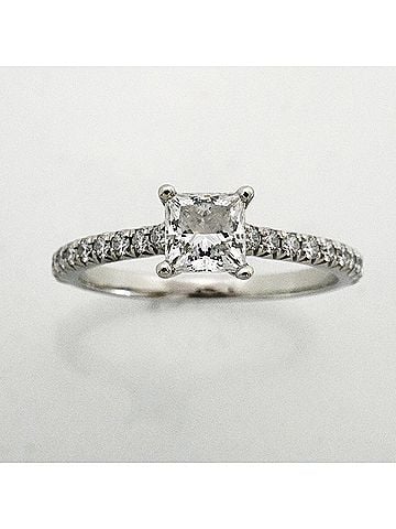 Tiffany & Co. Tiffany & Co. Novo Square Cut Ring, Pt950 Platinum, 0.50ct Diamond (Women's), P2984554 (view 2)