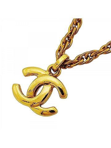 Chanel Chanel Necklace, Coco Mark, GP Plated Gold, Women's P2958065 (view 1)