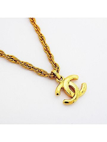 Chanel Chanel Necklace, Coco Mark, GP Plated Gold, Women's P2958065 (view 2)