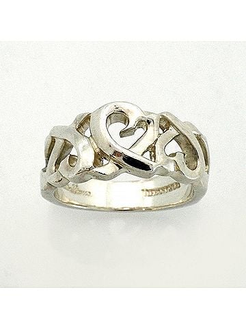 Tiffany & Co. Tiffany & Co. Triple Loving Heart Ring, Sterling Silver 925, Women's, P2920488 (view 2)