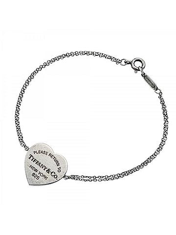 Tiffany & Co. Tiffany & Co. Bracelet, Heart Tag, Double Chain, Sterling Silver 925, Women's, P2872389 (view 1)
