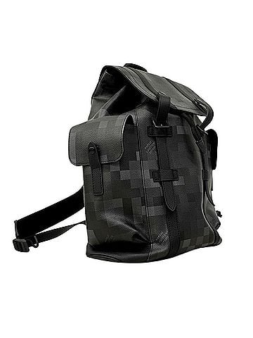 Louis Vuitton Louis Vuitton Damouflage Christopher MM Backpack (M14952) Black Men's OP005672 (view 2)