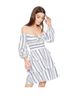 Parker Stripes Multi Color Cocktail Dress Size 8 - photo 1