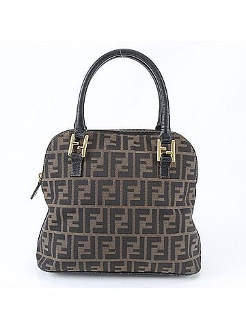 Fendi Fendi Zucca Leather Canvas Tote Handbag Shoulder Bag Brand Women's (view 1)