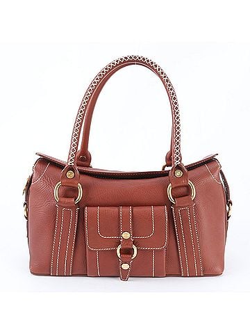 Céline Celine Leather Shoulder Bag, Tote Handbag, Brown, Women's (view 1)