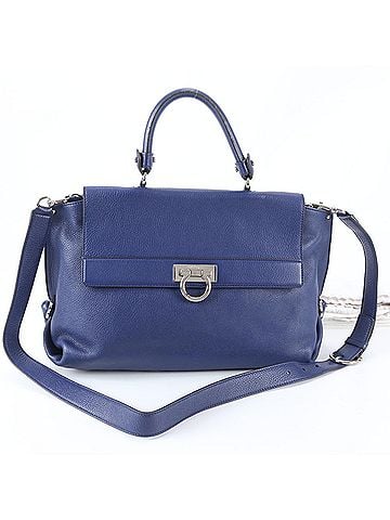 Salvatore Ferragamo Salvatore Ferragamo Gancini Leather 2-Way Shoulder Bag/Handbag for Women (view 1)