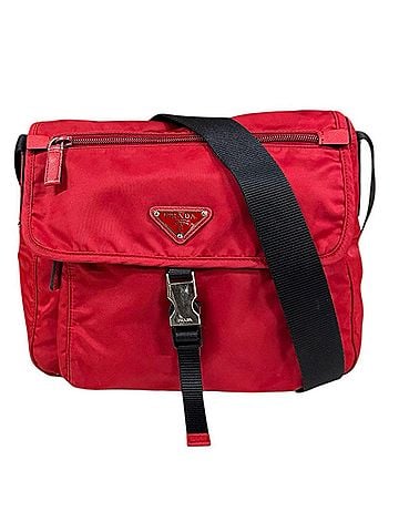 Prada Prada Shoulder Bag, Nylon, Red, Men's & Women's, PRADA (view 1)