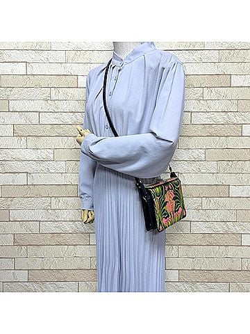 Prada Prada Shoulder Bag, Leather, Green, Women's PRADA (view 2)