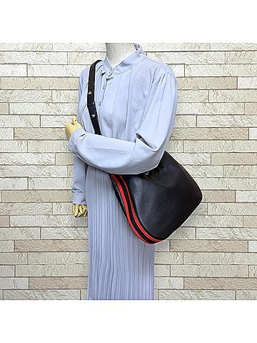 Gucci Gucci Attache Medium Shoulder Bag, Leather 702823, Black, Women's, GUCCI 2-Way (view 2)