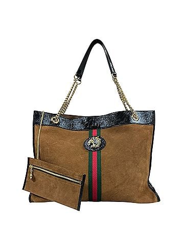 Gucci Gucci Raja Tote Bag, Suede 537219, Brown, Men's/Women's, GUCCI Chain (view 1)