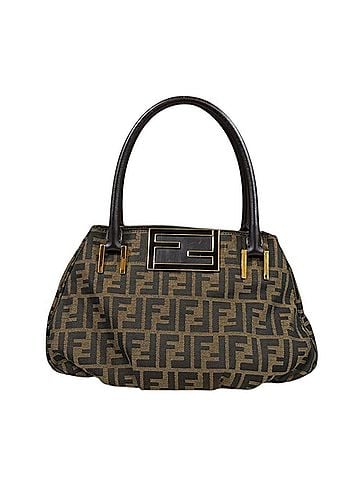 Fendi Fendi Mia Zucca Handbag, Canvas 8BR674 Brown, Women's FENDI (view 1)