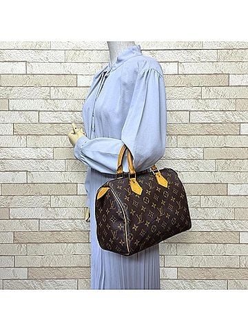 Louis Vuitton Louis Vuitton Speedy 25 Monogram Handbag, Canvas M41528 Brown, Women's LOUIS VUITTON (view 2)