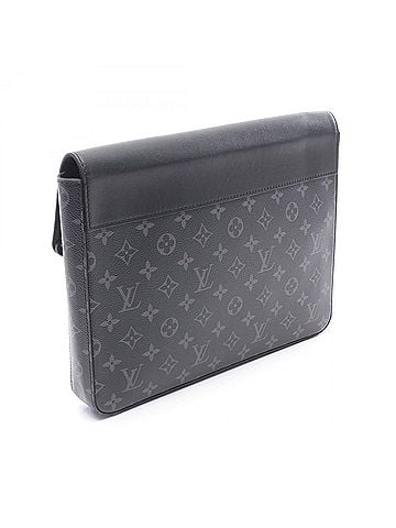 Louis Vuitton Louis Vuitton Pochette Steamer Second Bag Clutch Handbag Coated Canvas Leather Monogram Eclipse Men's Black M80107 (view 2)
