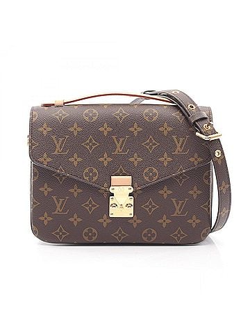 Louis Vuitton Louis Vuitton Pochette Metis MM 2-Way Handbag, Coated Canvas and Leather, Monogram Pattern, Women's, Brown, M44875 (view 1)