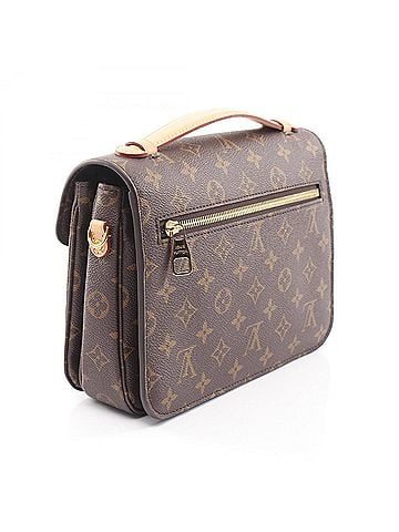 Louis Vuitton Louis Vuitton Pochette Metis MM 2-Way Handbag, Coated Canvas and Leather, Monogram Pattern, Women's, Brown, M44875 (view 2)