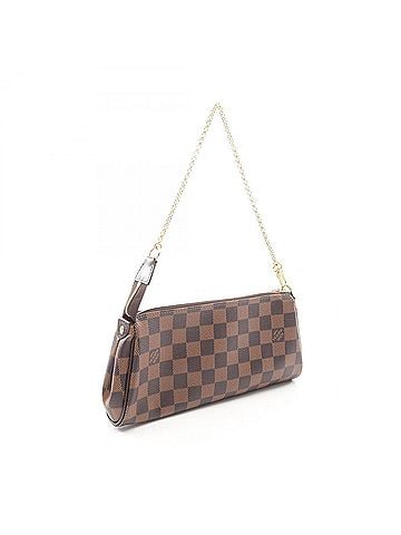 Louis Vuitton Louis Vuitton Eva 2-Way Handbag, Coated Canvas and Leather, Damier Pattern, Women's, Brown, N55213 (view 2)