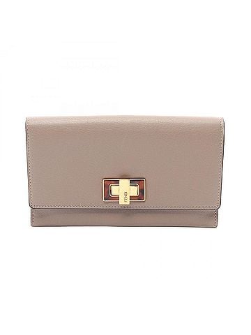 Fendi Fendi Peekaboo Selleria Bi-fold Long Wallet, Leather, Women's, Beige, 8M0308 (view 1)