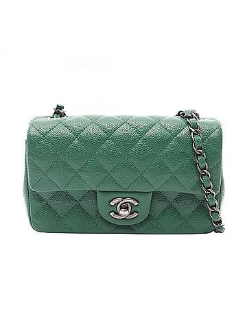 Chanel Chanel Mini Matelassé 20 Shoulder Bag/Handbag, Caviar Leather (Grained Calfskin), Women's, Green, A69900 (view 1)