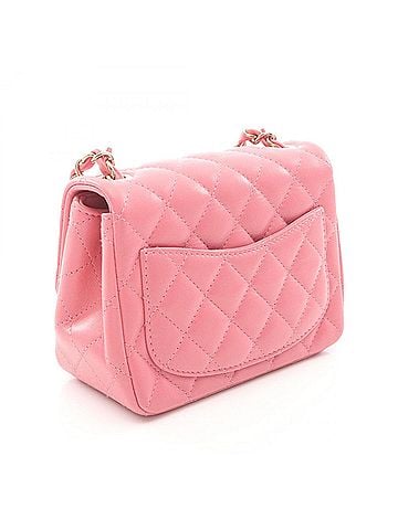 Chanel Chanel Mini Matelassé Shoulder Bag/Handbag, Lambskin Leather, Women's, Pink, A35200 (view 2)