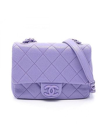 Chanel Chanel Mini Matelassé Shoulder Bag/Handbag, Caviar Leather (Grained Calfskin), Women's, Purple, AS1784 (view 1)