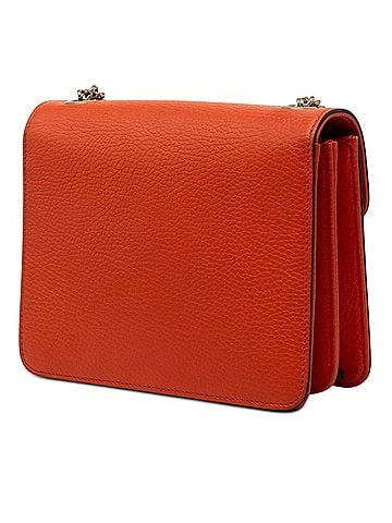 Gucci Gucci Interlocking G Crossbody Chain Shoulder Bag 510304 Orange Leather Women's GUCCI (view 2)