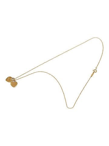 Tiffany & Co. Tiffany & Co. Return to Double Heart Chain Pendant Necklace, 18K Yellow Gold, Women's. (view 2)