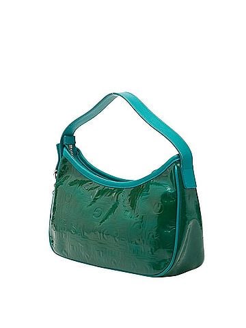 Salvatore Ferragamo Salvatore Ferragamo One-Shoulder Bag Handbag Green Enamel Leather Women's (view 2)